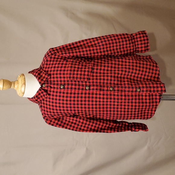 Carter's Other - 4T Boys Long Sleeve, Red & Black Plaid, Button Up Shirt by Carter's